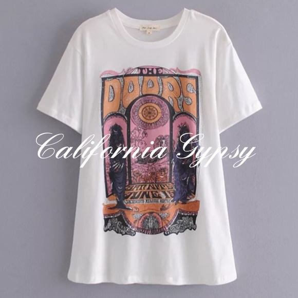 Doors Music Band Retro T-shirt - Picture 2 of 7